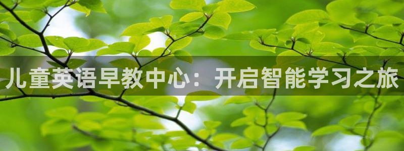 恒行2那74OOO5：儿童英语早教中心：开启智能学习之旅