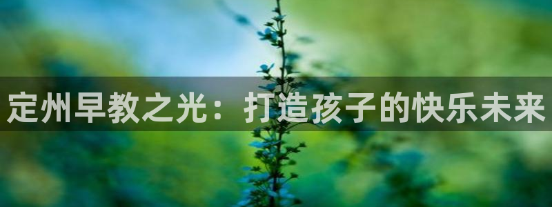 恒指5行情 如来再我心：定州早教之光：打造孩子的快乐未来