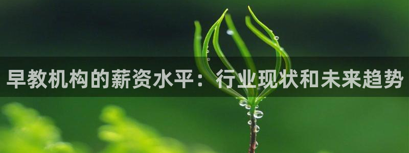恒行娱乐热74ooo5主宰：早教机构的薪资水平：行业现状和未来趋势