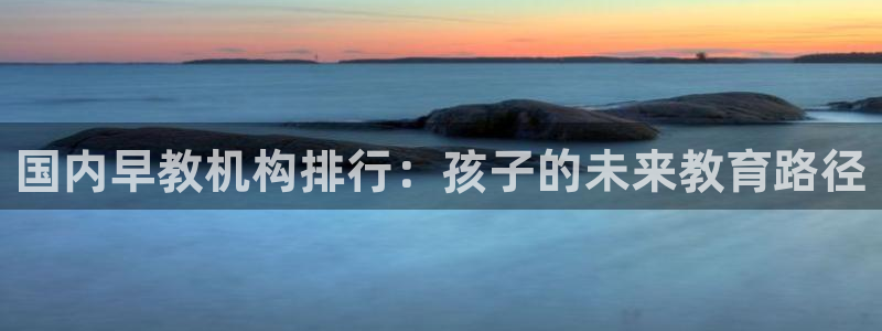 恒行娱乐度74ooo5聘霖：国内早教机构排行：孩子的未来教育路径