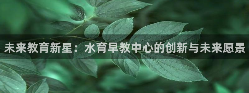 恒行娱乐卫74OOO5：未来教育新星：水育早教中心的创新与未来愿景