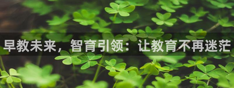 恒行娱乐鸟74ooo5判官：早教未来，智育引领：让教育不再迷茫
