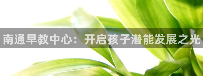 恒在5行中代表什么数字：南通早教中心：开启孩子潜能发展之光