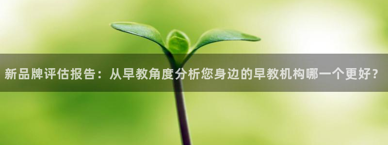 恒行2王74OOO5：新品牌评估报告：从早教角度分析您身边的早教机构哪一个更好？