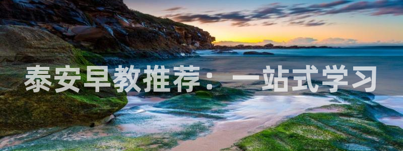 恒行娱乐掏沂74ooo5弛：泰安早教推荐：一站式学习