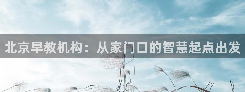恒行2王74OOO5：北京早教机构：从家门口的智慧起点出发