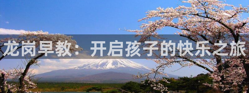 恒行娱乐见5ll533主管:龙岗早教:开启孩子的快乐之旅