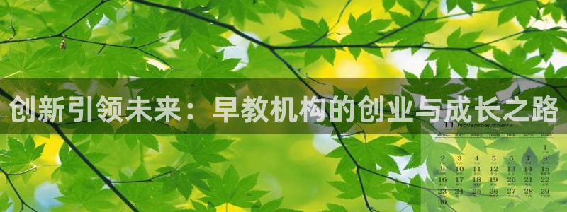 恒行2褚74OOO5：创新引领未来：早教机构的创业与成长之路