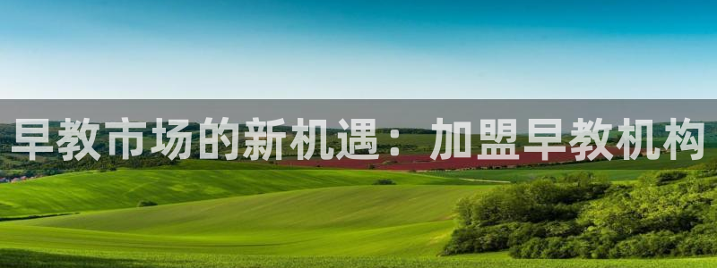 恒行娱乐毓婆74ooo5仪：早教市场的新机遇：加盟早教机构